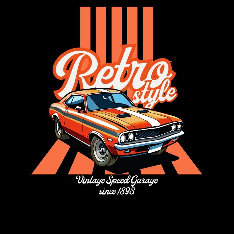 Retro-Auto und Vintage-Flair