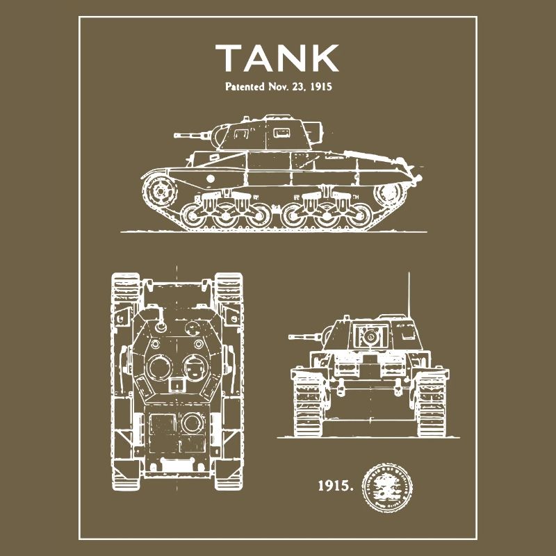 Panzerblaupause-Silhouette