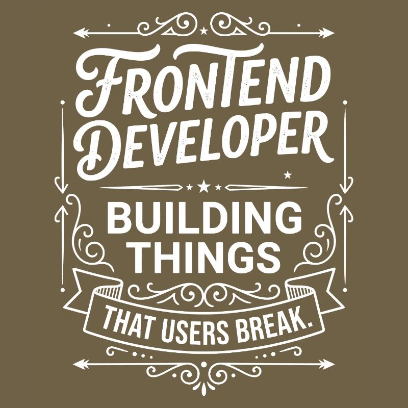 Le développeur frontend construit des choses