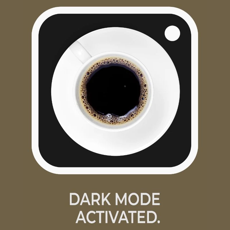 Mode sombre Mode Activé Coffee Dit Design