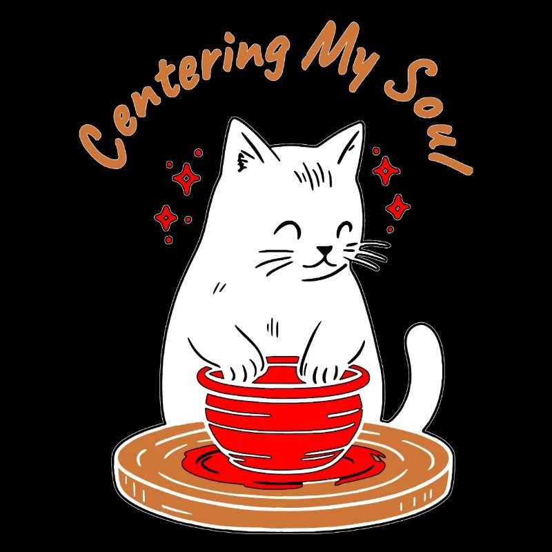 Centering My Soul Cat Zen Cup