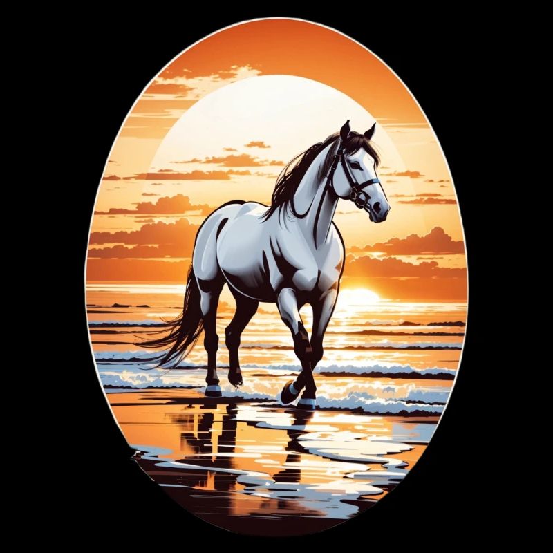 Pferd am Strand