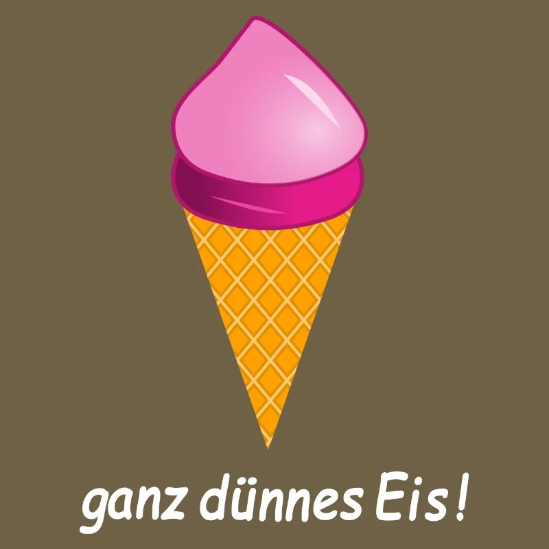 ganz dünnes Eis Eiscreme