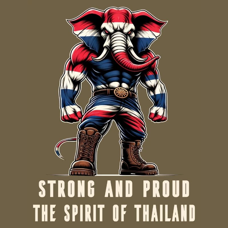 Drapeau de la Thaïlande, éléphant