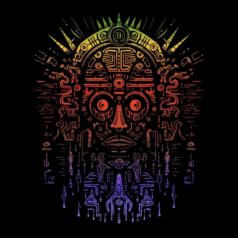 Azteken-Maske