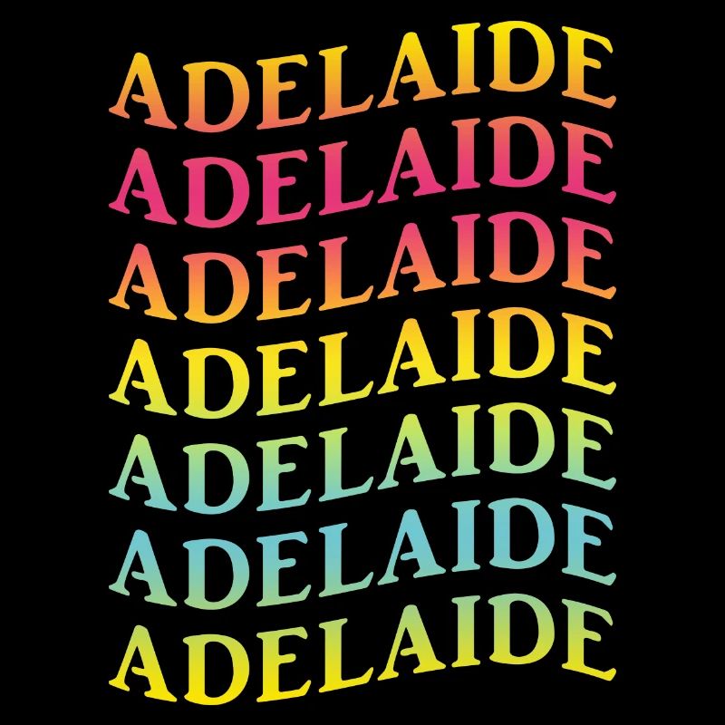 Adelaide wave effect t-shirt gift idea