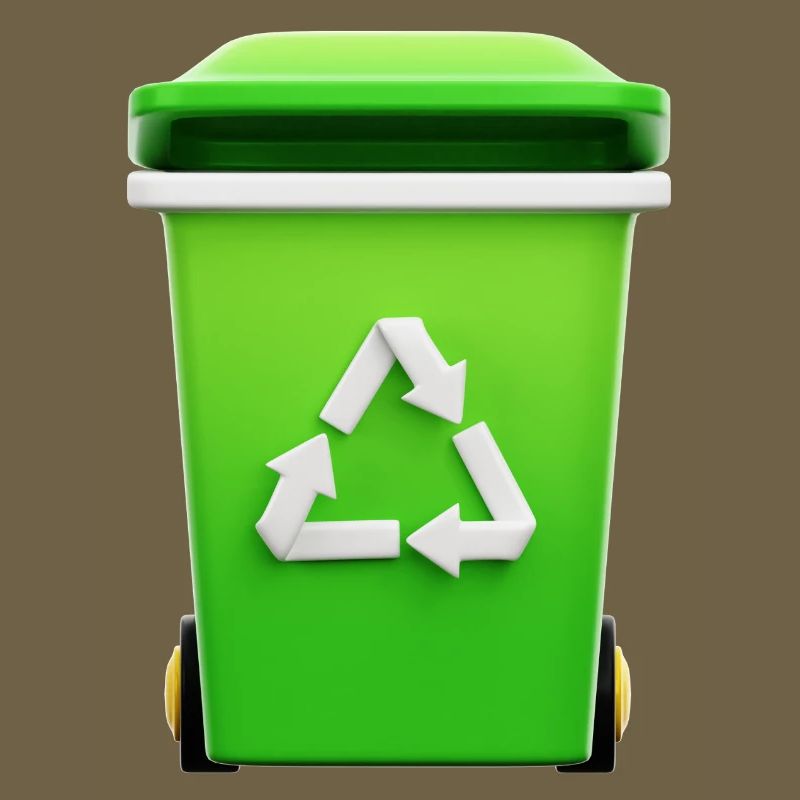 Recycling, bin, selective sorting
