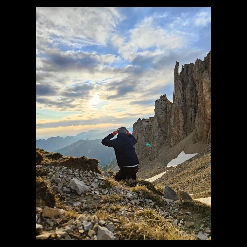 Sunset in the mountains