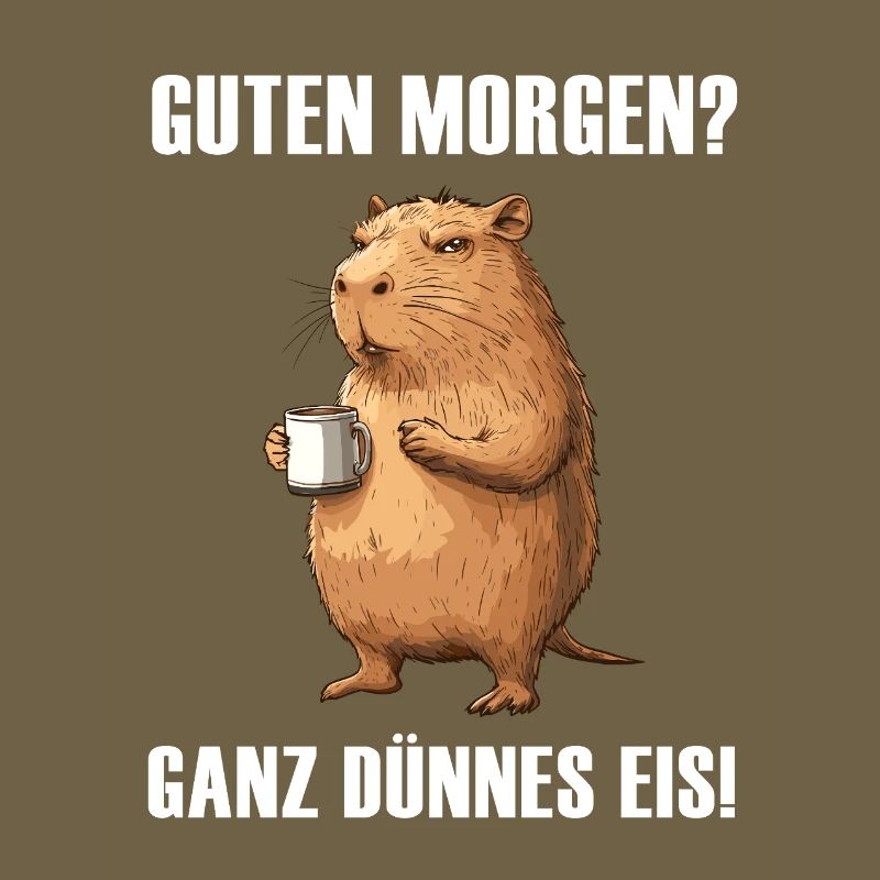 Capybara avec tasse à café