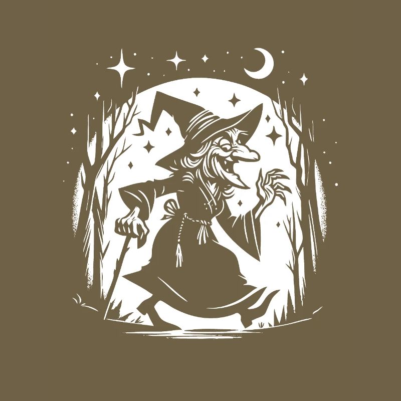 Funny Witch Design – Comic Fun