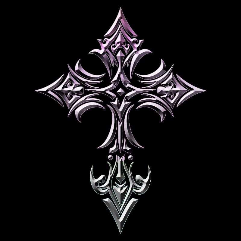 Croix gothique en gradient