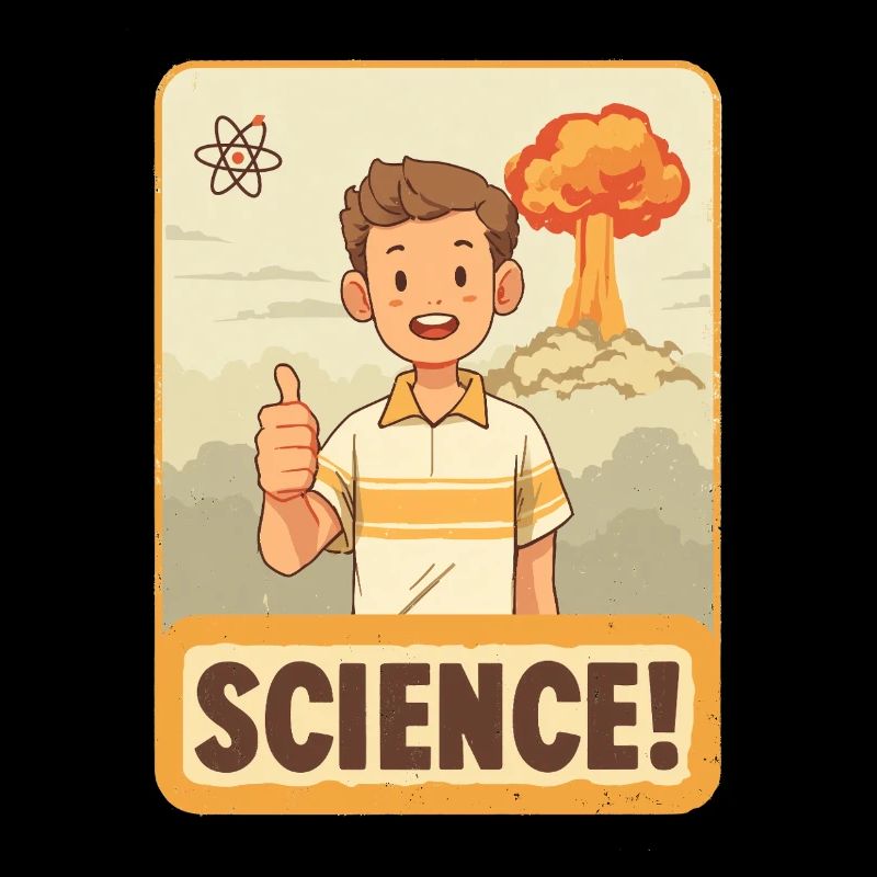 Science Hero : Pouces levés de dessin animé