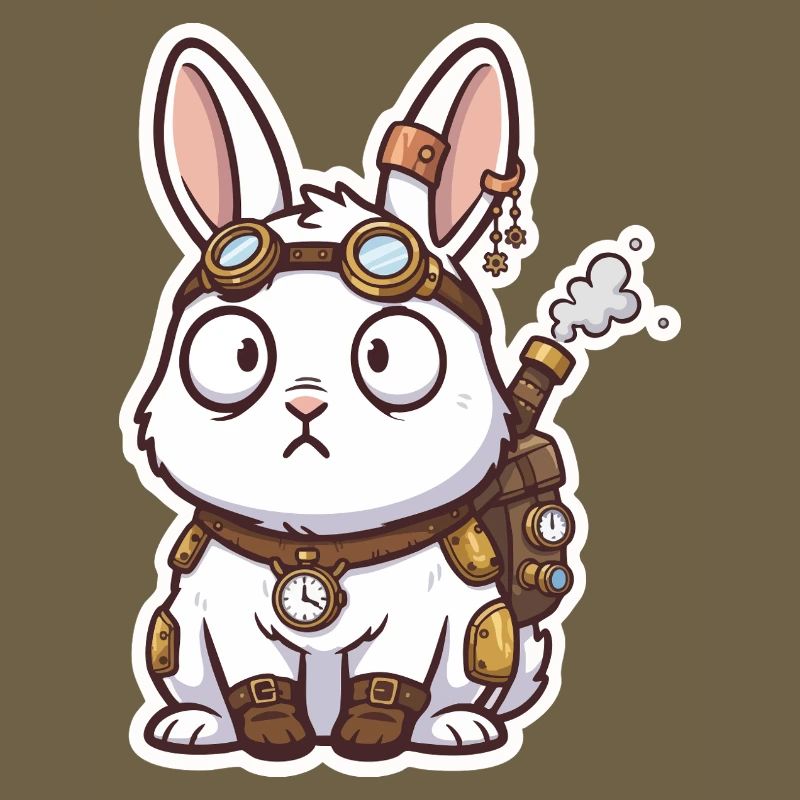Lapin Steampunk Messager Sac-à-Dos Vapeur