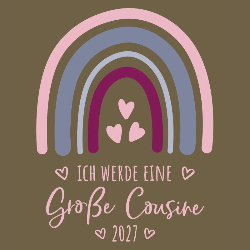Ich werde eine Große Cousine 2027 Regenbogen 