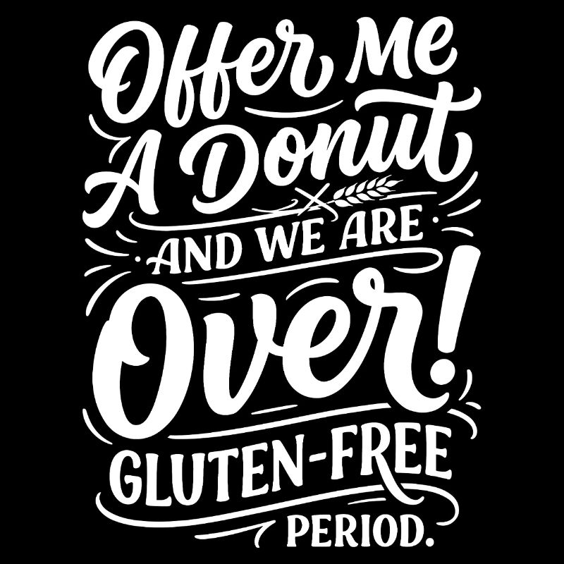 Expression humoristique sur les donuts sans gluten