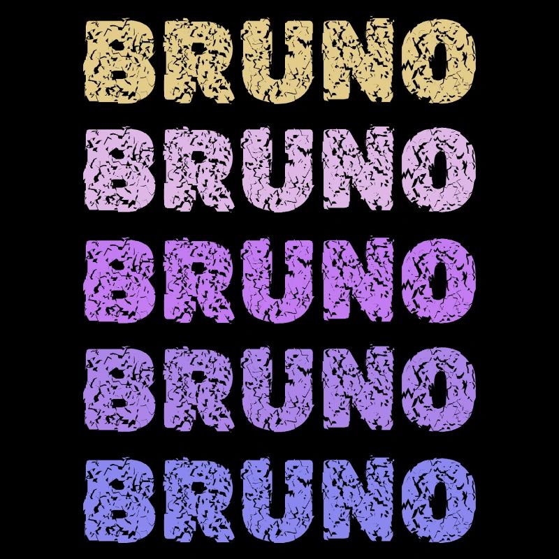 Bruno Repeated Pastel Letters
