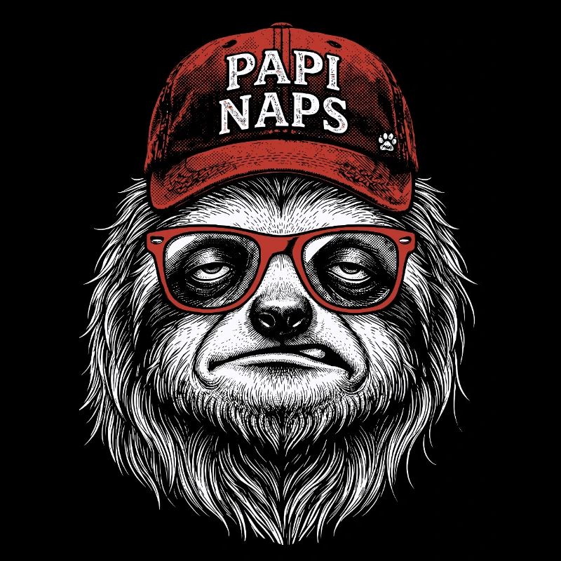 Gorille hipster avec une casquette rouge