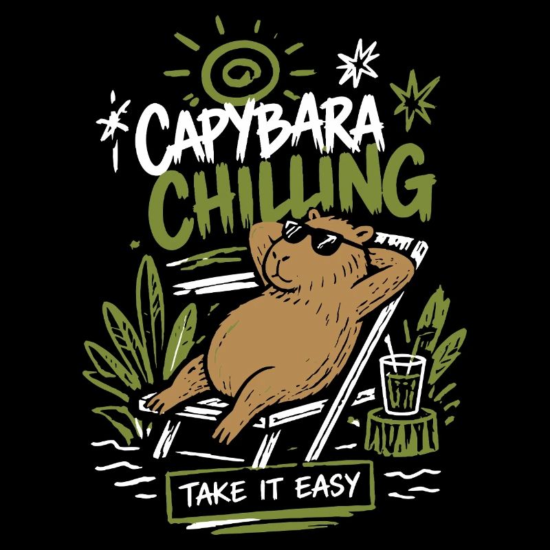 Capybara Chilling Take It Easy