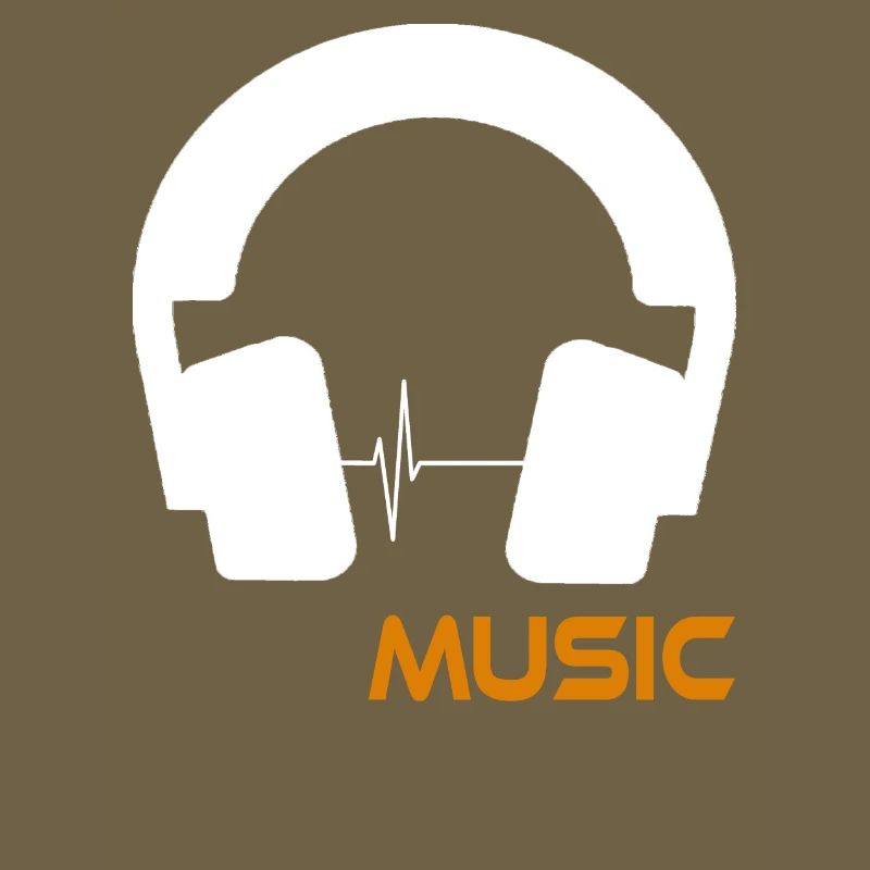 Music wave headset logo