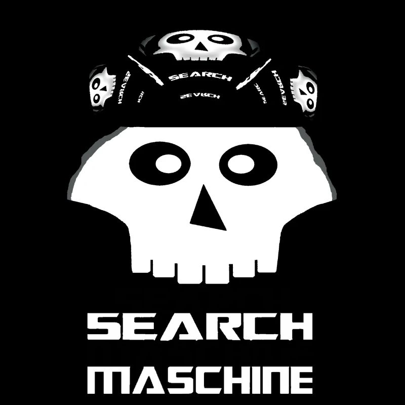 Schädel Suchmaschine Logo Shirt Informatik Design 