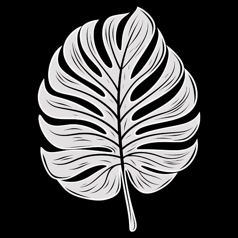 Feuille de Monstera cool, Motif de plantes