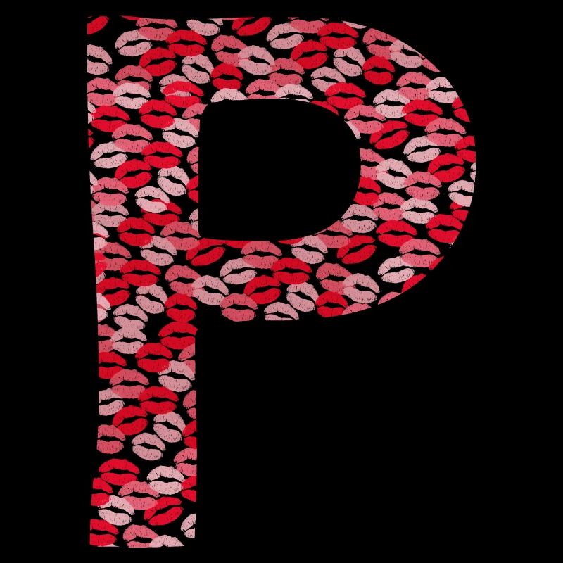 Buchstabe P - Kuss-T-Shirt