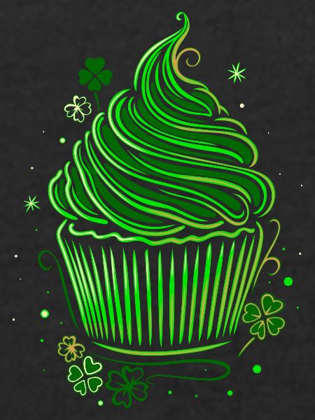 St Patricks Day Cupcake Muffin