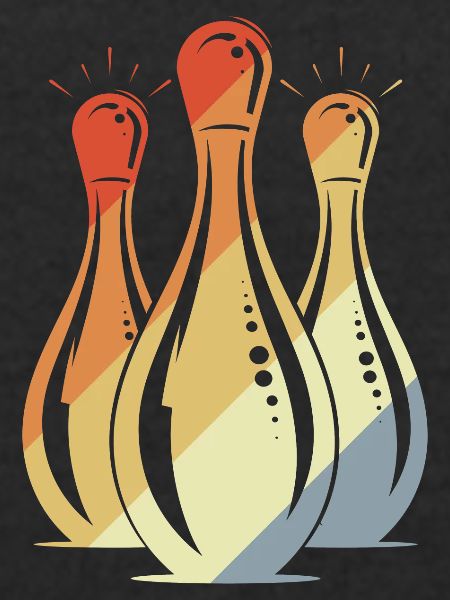 Bowling Graphic Retro Look