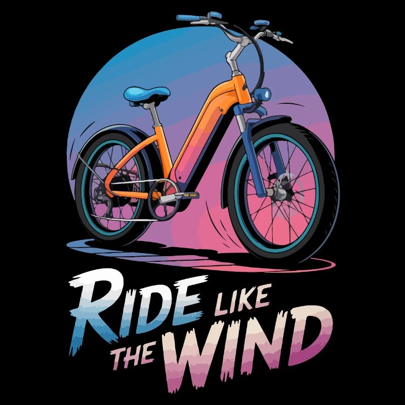 Illustration de vélo électrique vibrant