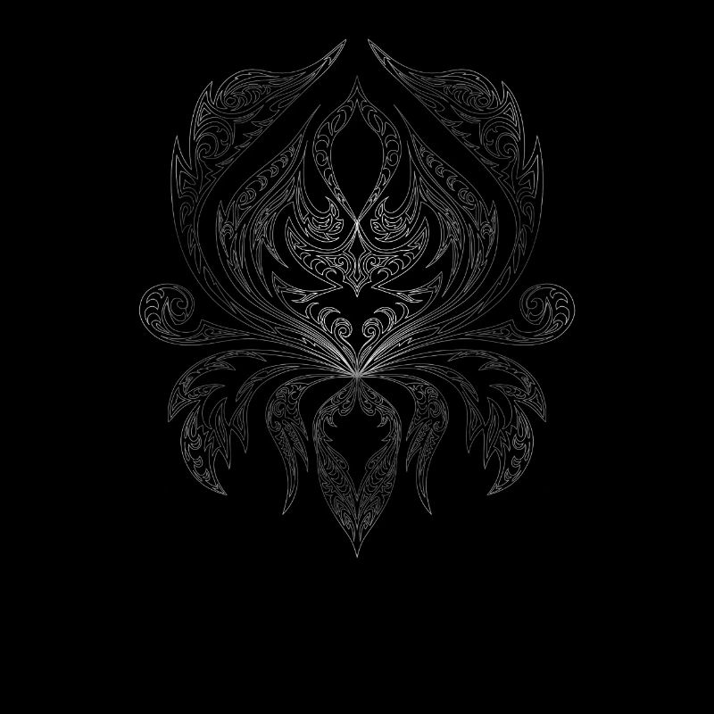 Silver Filigree Ornament Pattern