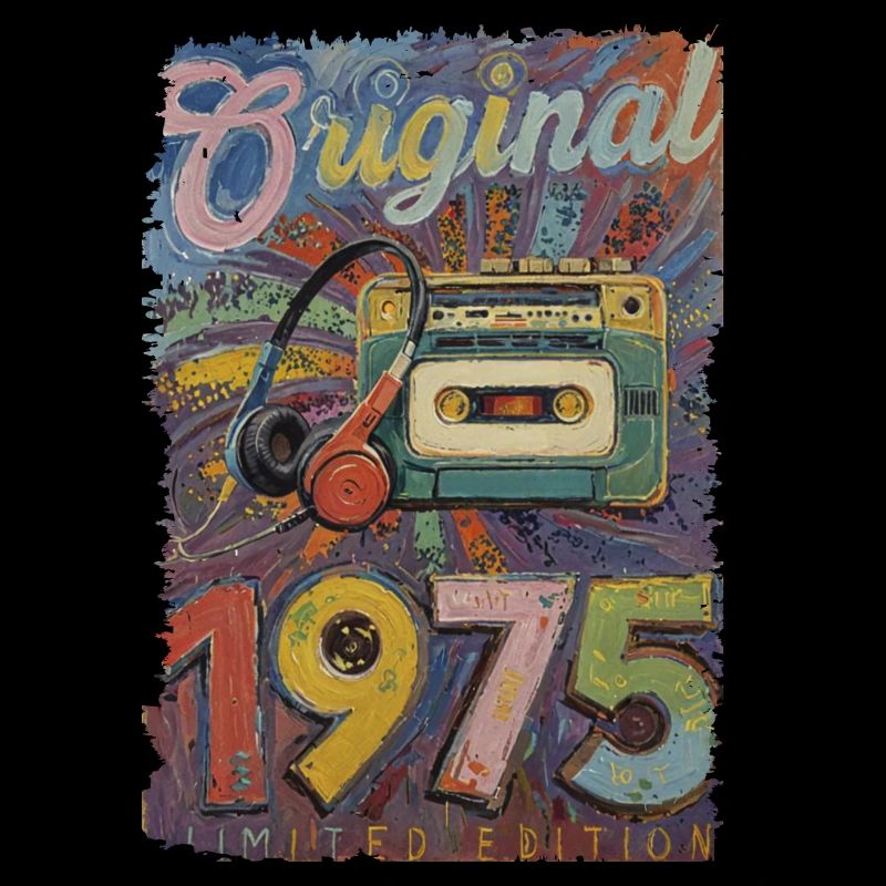 Original 1975 Retro Player Graffiti gemalt Maler