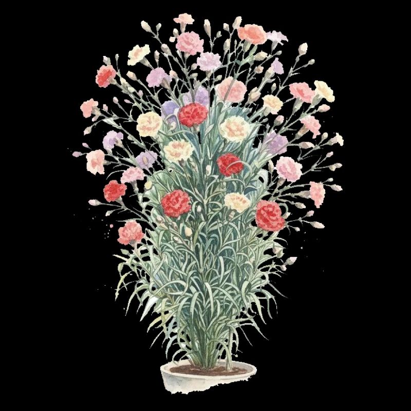 Romantic carnation bouquet