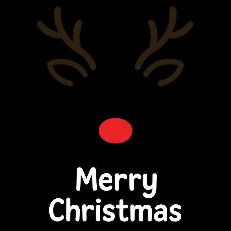 Cerf Rudolph Joyeux Noël doux