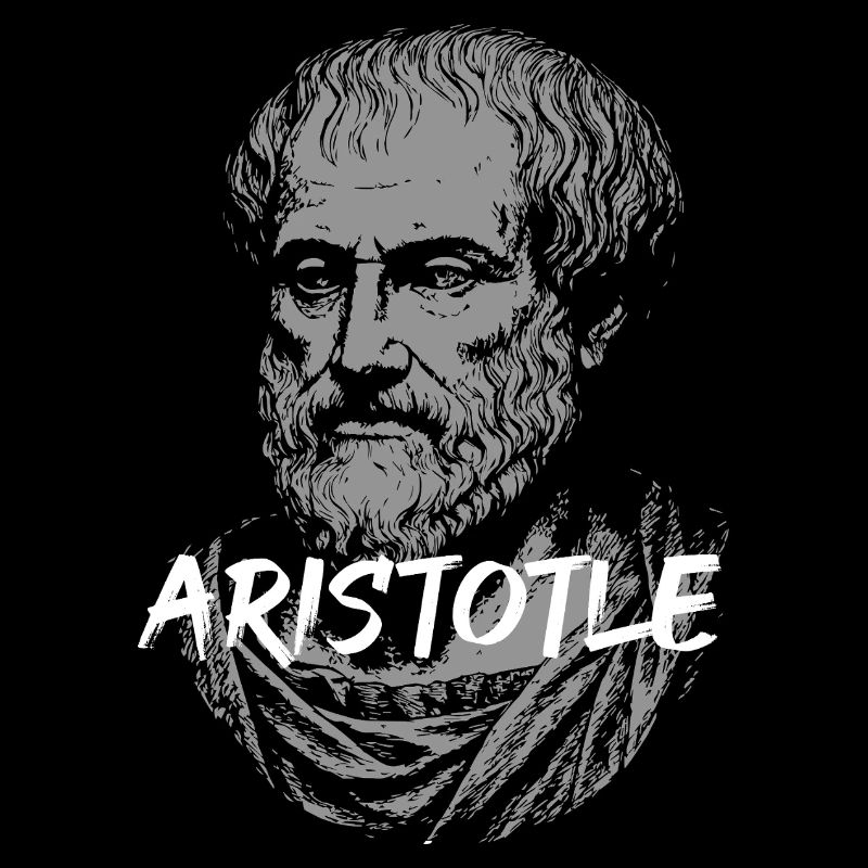 Portrait de la silhouette d’Aristote