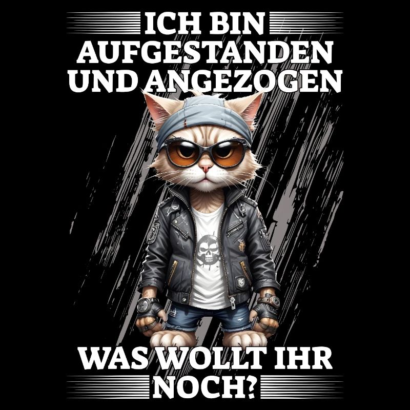 Ich bin aufgestanden und angezogen