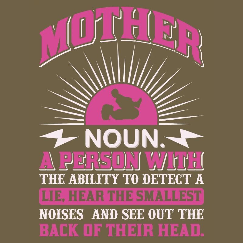 Mutter-Substantiv-Definition Lustiges Mutter-Power-Shirt