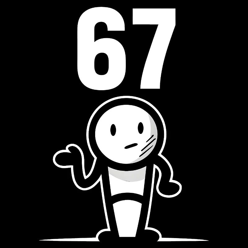 Six Seven 67 Idée d’humour de mème drôle