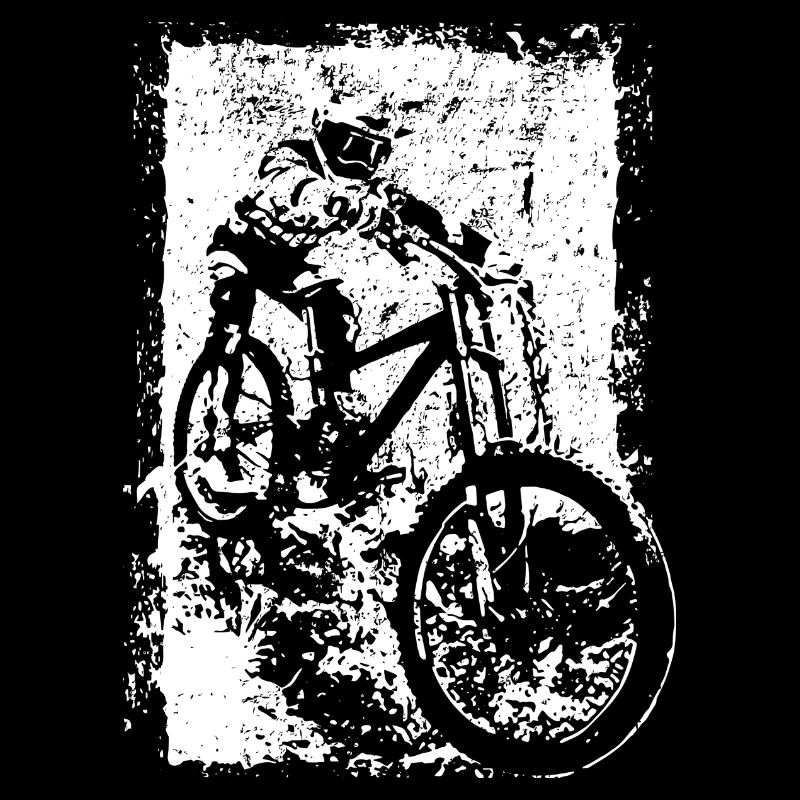 BMX VTT Descente Grunge Silhouette Grunge