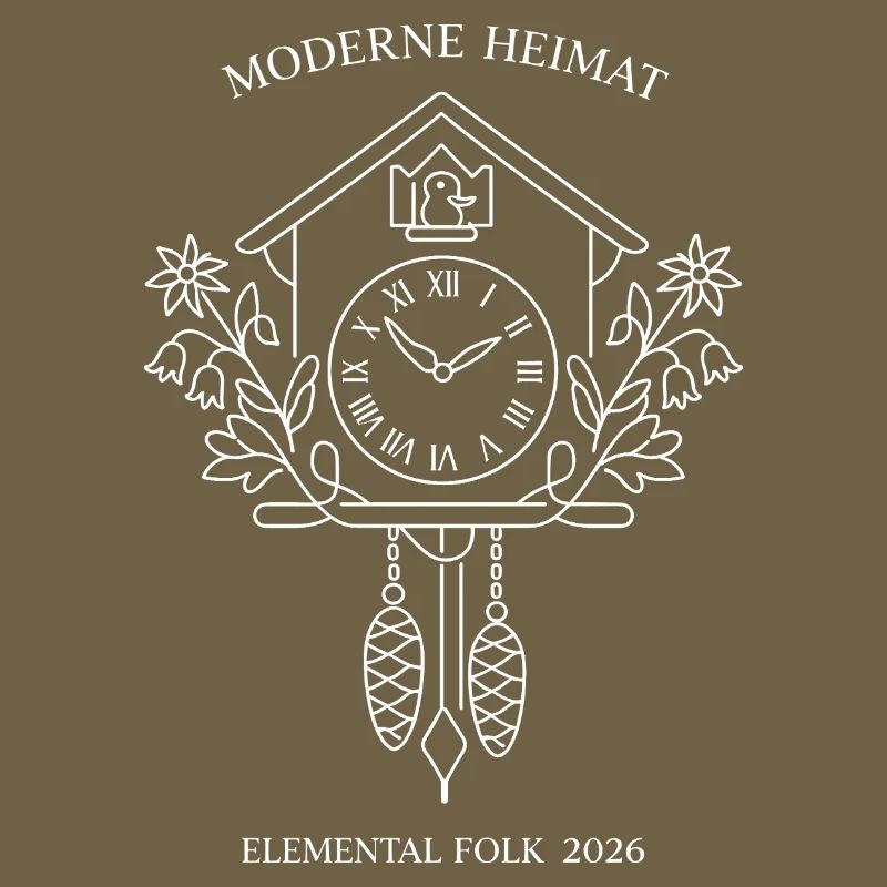 Peuple élémentaire de l’Horloge à Coucou Domestique Moderne
