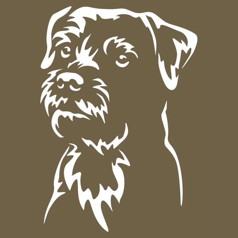 Border Terrier Head "Black Edition"