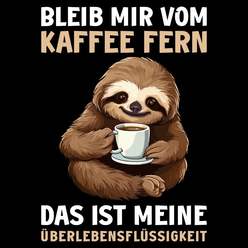 Lustiger Faultier Kaffee Faultiere Spruch