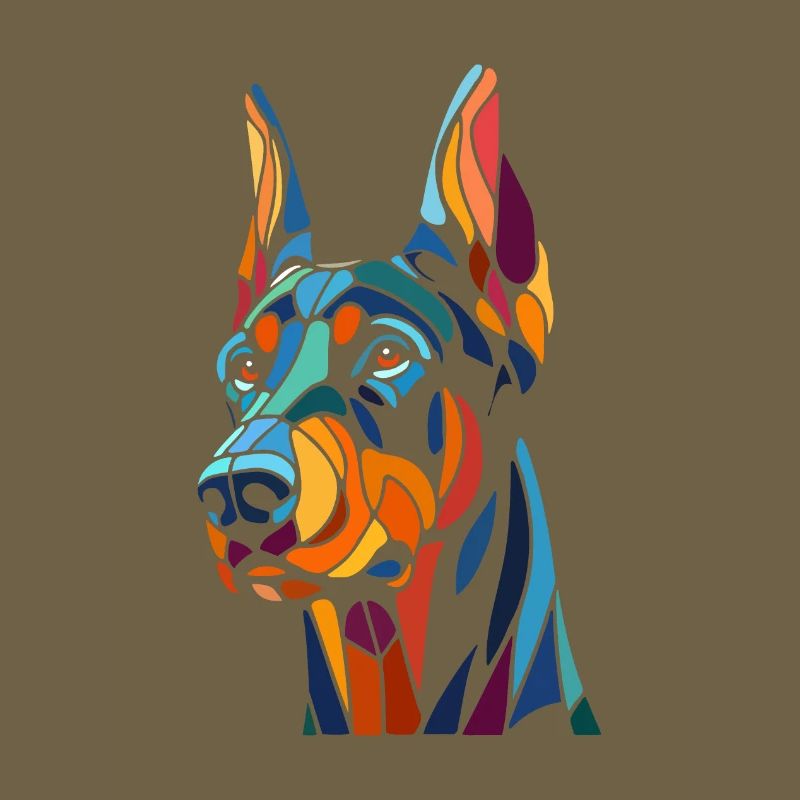 Dobermann Hundekopf