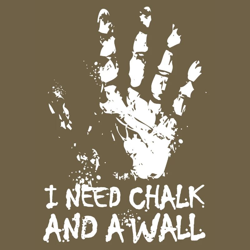 Chalk klettern boulder Hand Wand Sprüche Symbol