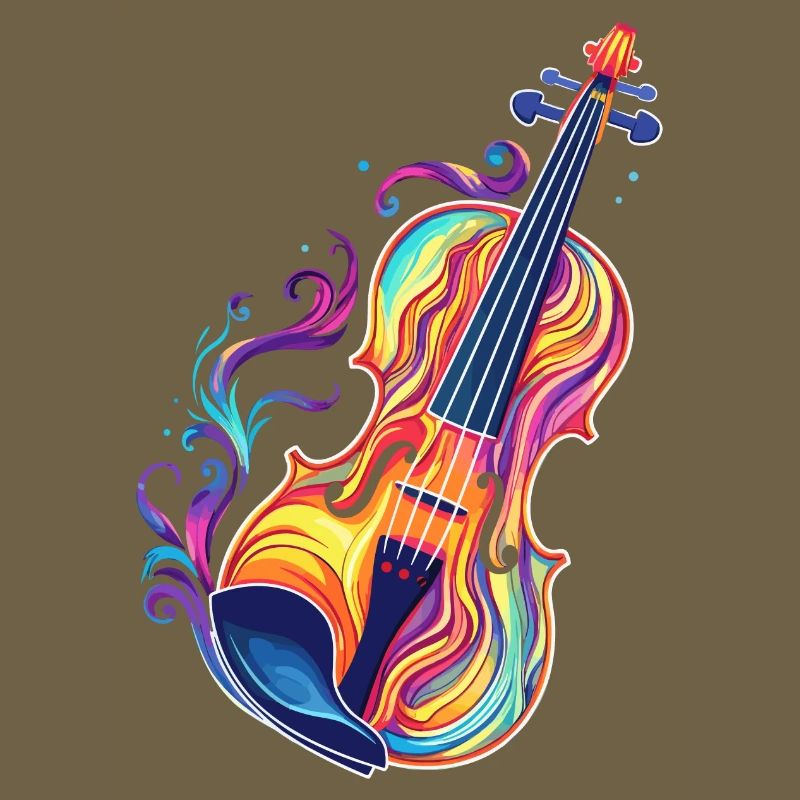 Violine Comic Look