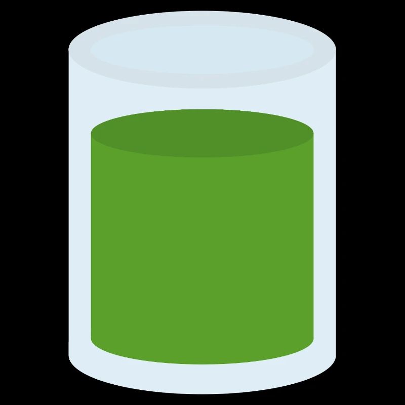 Grüner Saft im Glas