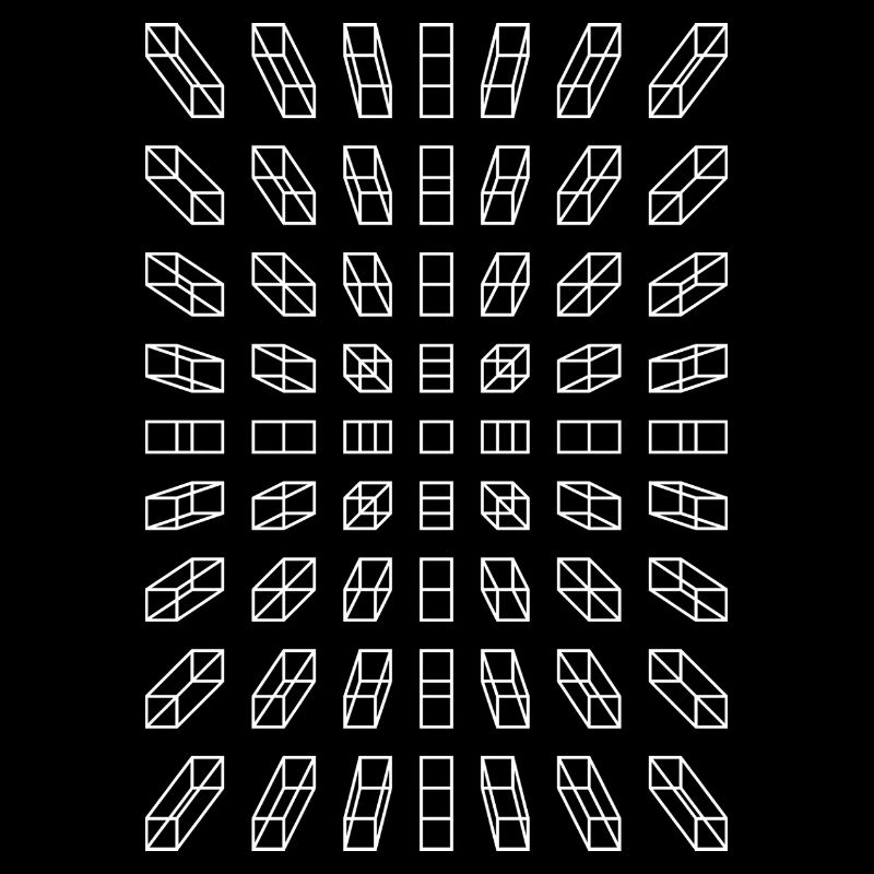 Hypno Balken: Pixel, Illusion & Retro