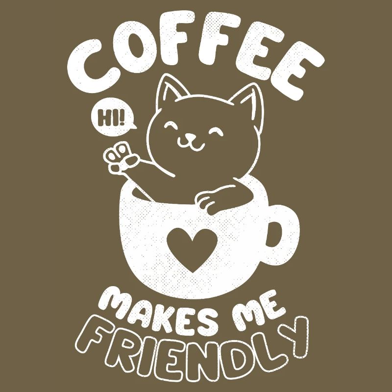 Le café me rend amical