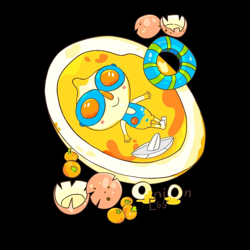 Dessin animé Sun Breakfast avec des lunettes