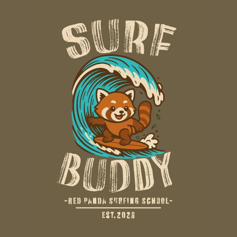 Surf Buddy, Freund auf dem Surfboard