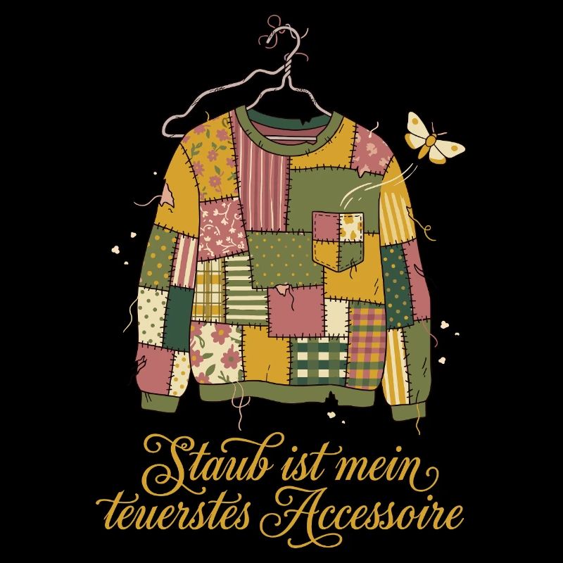 Vintage Upcycling, Motten Pullover